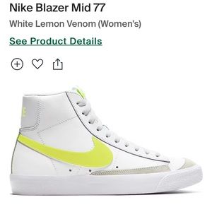 Nike Blazers Mid - Lemon - Women’s Sz 8